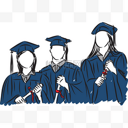 graduate图片_people students graduate illustration