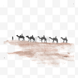沙漠骆驼psd图片_之路一带一路