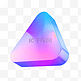 彩色C4D立体酸性酷炫三角体几何元素
