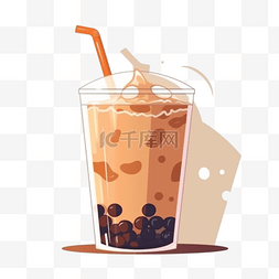 插画奶茶图片_卡通手绘甜品饮料奶茶