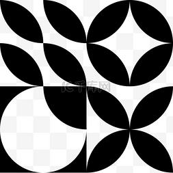 黑白几何几何图片_黑白潮流几何分型底纹