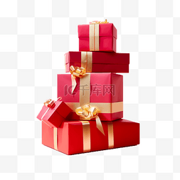 礼物二次元图片_红色礼物礼盒礼品盒子