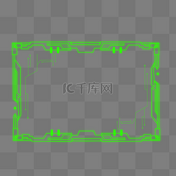 绿色高科技边框