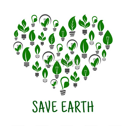 绿色能源海报图片_拯救地球海报。