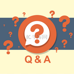 help图片_flat design concept of Q&A