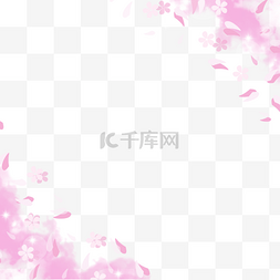樱花边框图片_春季粉色樱花边框