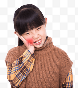 口腔疼痛图片_牙疼口腔疼痛蛀牙小女孩