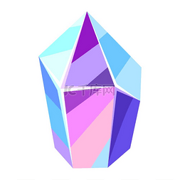 石英表海报图片_水晶或矿物的插图。