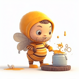 蜜蜂采蜜图片_正在采蜜的小蜜蜂