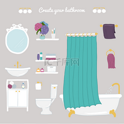 浴室洗澡人图片_浴室和个人卫生图标