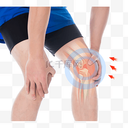 男性膝盖受伤疼痛人物