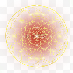 橙色几何图案图片_抽象风格彩色几何神秘学图案