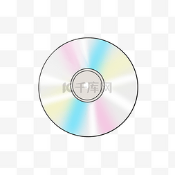 cd光盘图片_彩虹色cd剪贴画