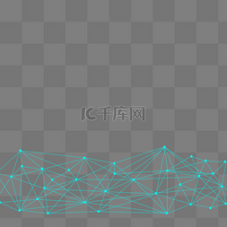 网状结点图片_蓝色科技点线结构