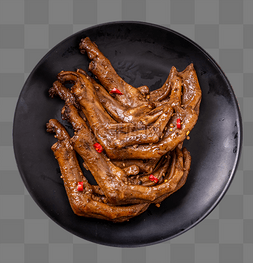 鸭图片_美食麻辣鸭掌熟食