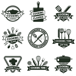 厨房食品烹饪、餐具和厨具工具标