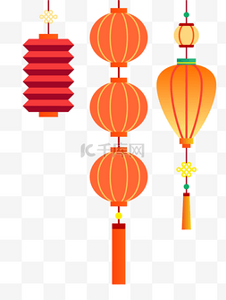 花灯banner图片_矢量元宵节灯笼花灯