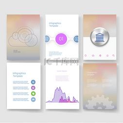 促销活动专题页图片_Templates. Design Set of Web, Mail, Brochures