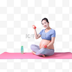 健身孕妇瑜伽运动