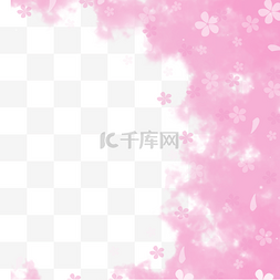 樱花边框图片_粉色浪漫的春季樱花边框