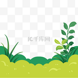 绿叶风景图片_春季绿色草坪植物