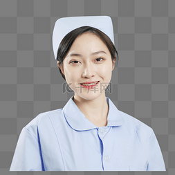 笑脸图片_人像美女护士工作微笑形象
