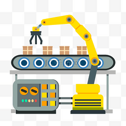 报表工厂图片_工厂自动生产线卡通