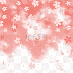 粉色浪漫的樱花边框