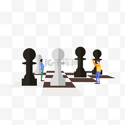 下棋对战人物