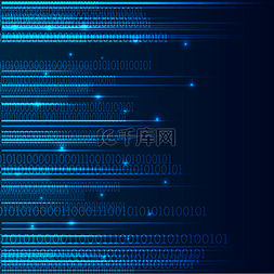 互联网图片_科技代码数据流