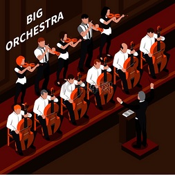 打印封面图片_乐团音乐家和指挥在古典音乐音乐
