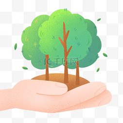 植树节图片_创意清新植树节大树肌理