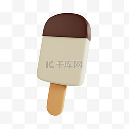 冰棍装饰图片_3DC4D立体夏日冷饮冰淇淋
