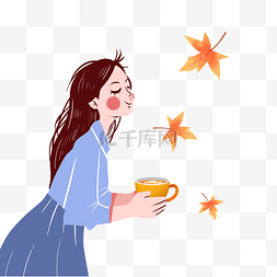 女生冬装海报图片_你好十一月11月祝福