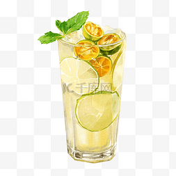 夏天夏季饮料饮品冰饮青桔柠檬
