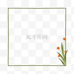 花框文字框图片_春季春天植物花朵边框文本框