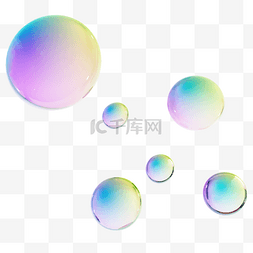 3DC4D立体彩色渐变玻璃球