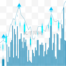箭头图片_股票市场走势图商业价格分析