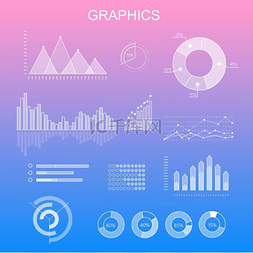 钱矢量图图片_数据工具财务图表和图形数据工具