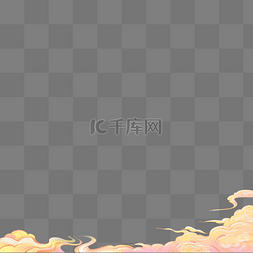古风底框图片_中国风古风国潮风祥云底框