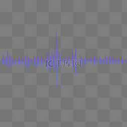 音频解码图片_蓝色渐变波纹音频光效