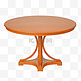 3DC4D立体仿真木桌圆桌餐桌桌子
