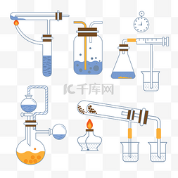 试管图标图片_矢量化学实验仪器图标