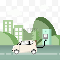 蓝色科技环保背景图片_环保电动汽车新能源