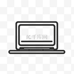 极简主义手提电脑icon