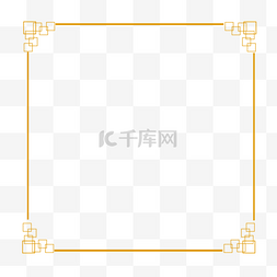 矢量欧式框架图片_金色欧洲风角