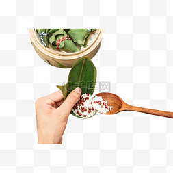 粽子步骤图片_端午节包粽子食材