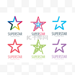 淘宝logo图片_Star vector logo icon template set. Leader, b