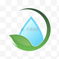 白色水滴标志图片_水彩标志