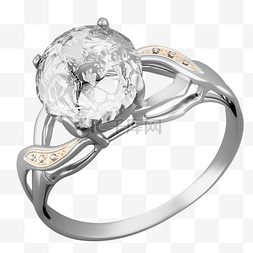 奢侈品奢侈品图片_C4D立体高级珠宝仿真首饰戒指3D